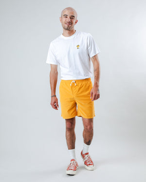 Baby Cord Short Yellow