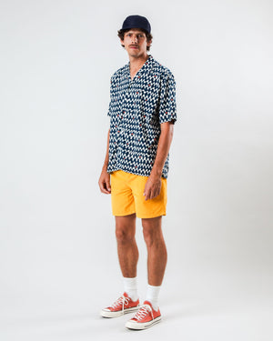 Sunset Aloha Shirt Navy