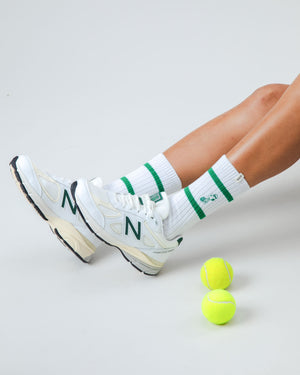 Peanuts Tennis Snoopy Socks White