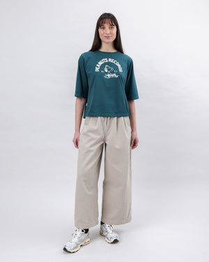 Peanuts Records Squared Tee Green