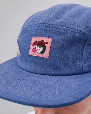 Cotton 5 Panel Cap Blue
