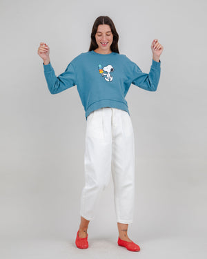 Peanuts Icecream Sweatshirt Blue