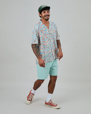 Messy Stripes Aloha Shirt Multicolor