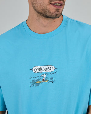 Peanuts Cowabunga Surf Oversize T-Shirt Blue