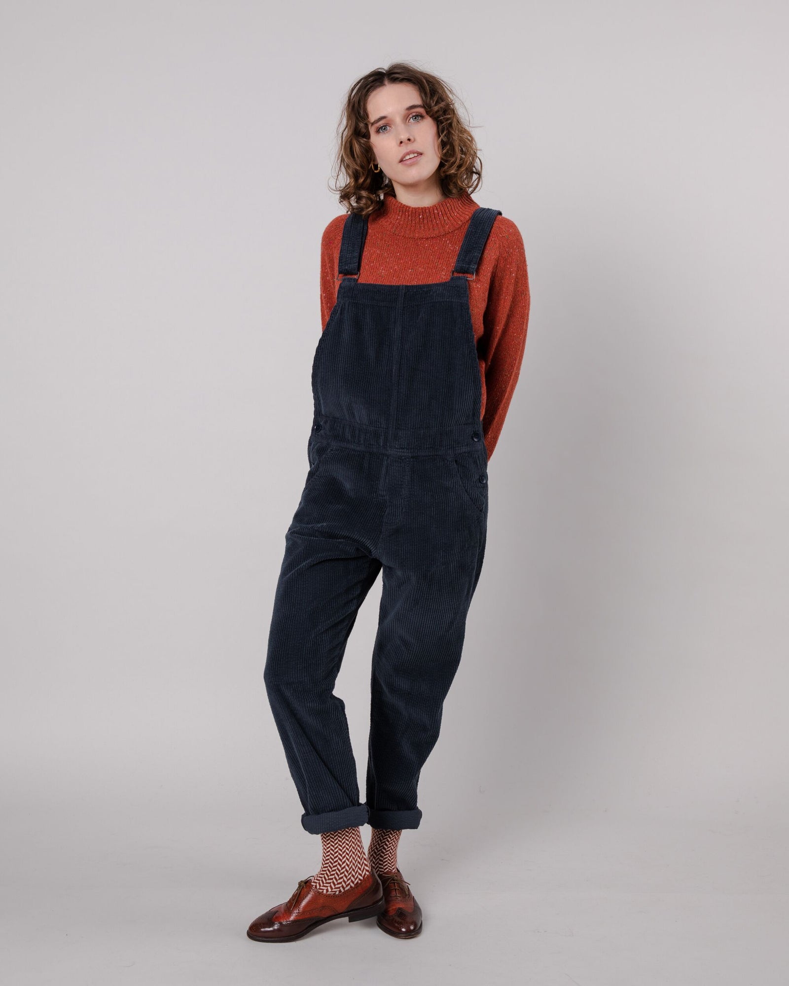 Workwear Corduroy Overall Navy