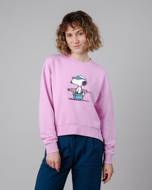 Peanuts Beach Sweatshirt Pink