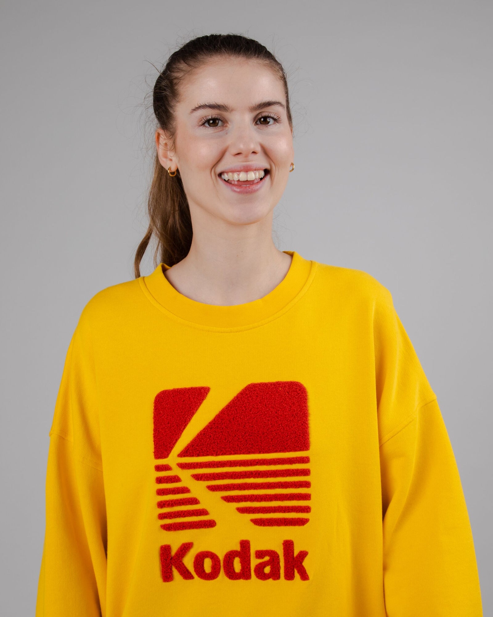 Kodak Logo Rounded Sweatshirt Yellow 