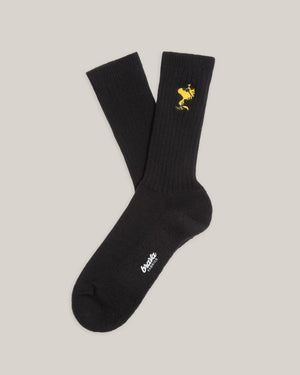 Peanuts Woodstock Socks Black