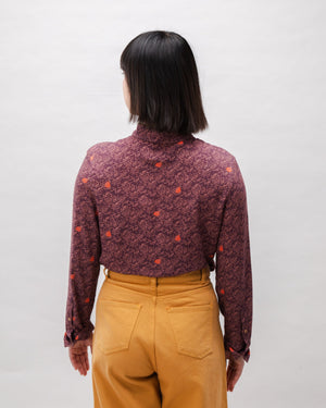 Dusk Viscose Blouse Grape