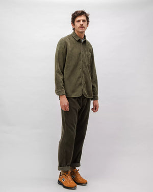 Corduroy Overshirt Stone Green