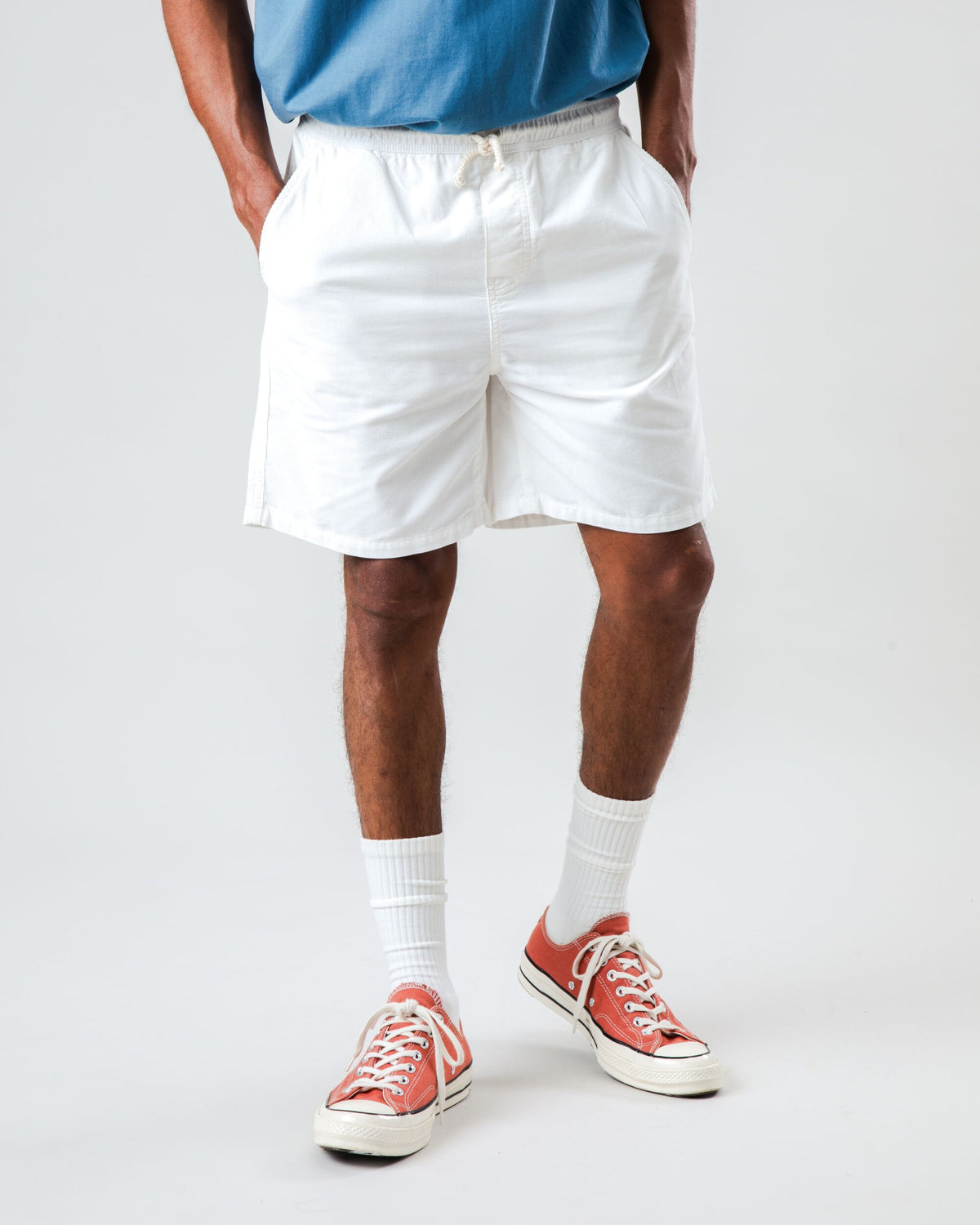 Baby Cord Short Ecru