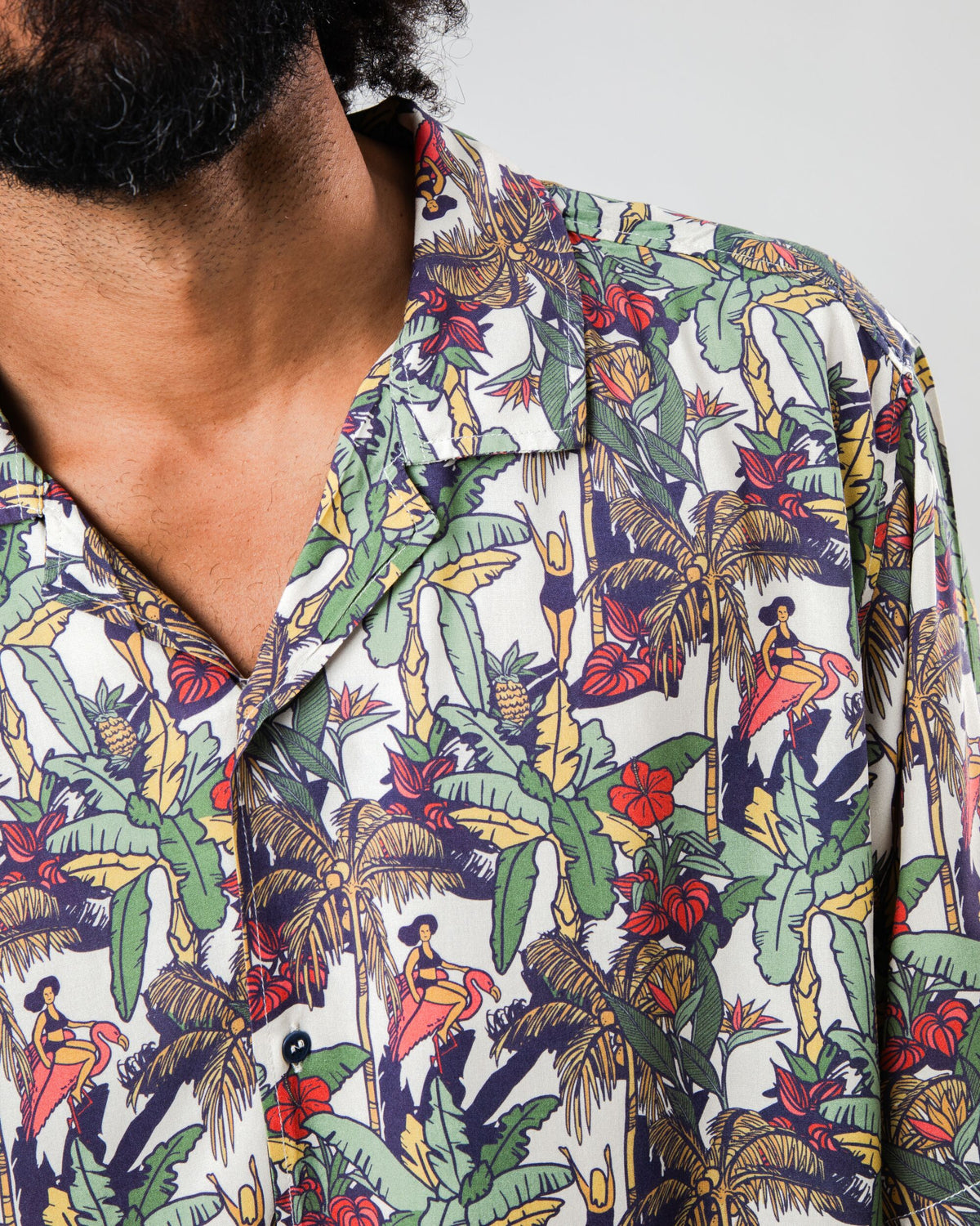 Helios Aloha Shirt Ecru