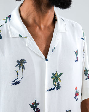 Helios Small Aloha Shirt Ecru