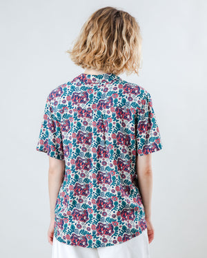 Asis Percales Tigris Aloha Blouse Ecru