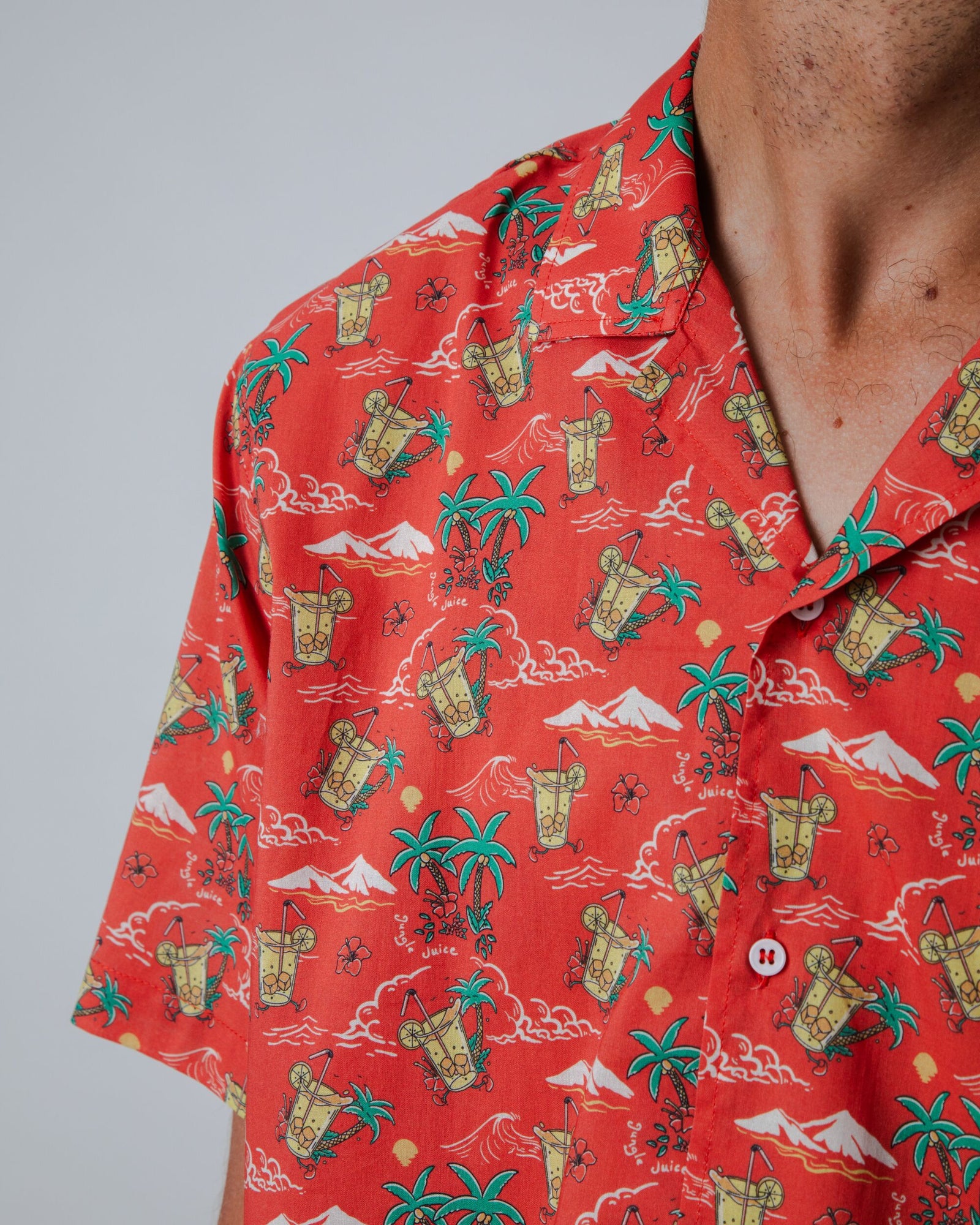 Jungle Juice Aloha Shirt Red