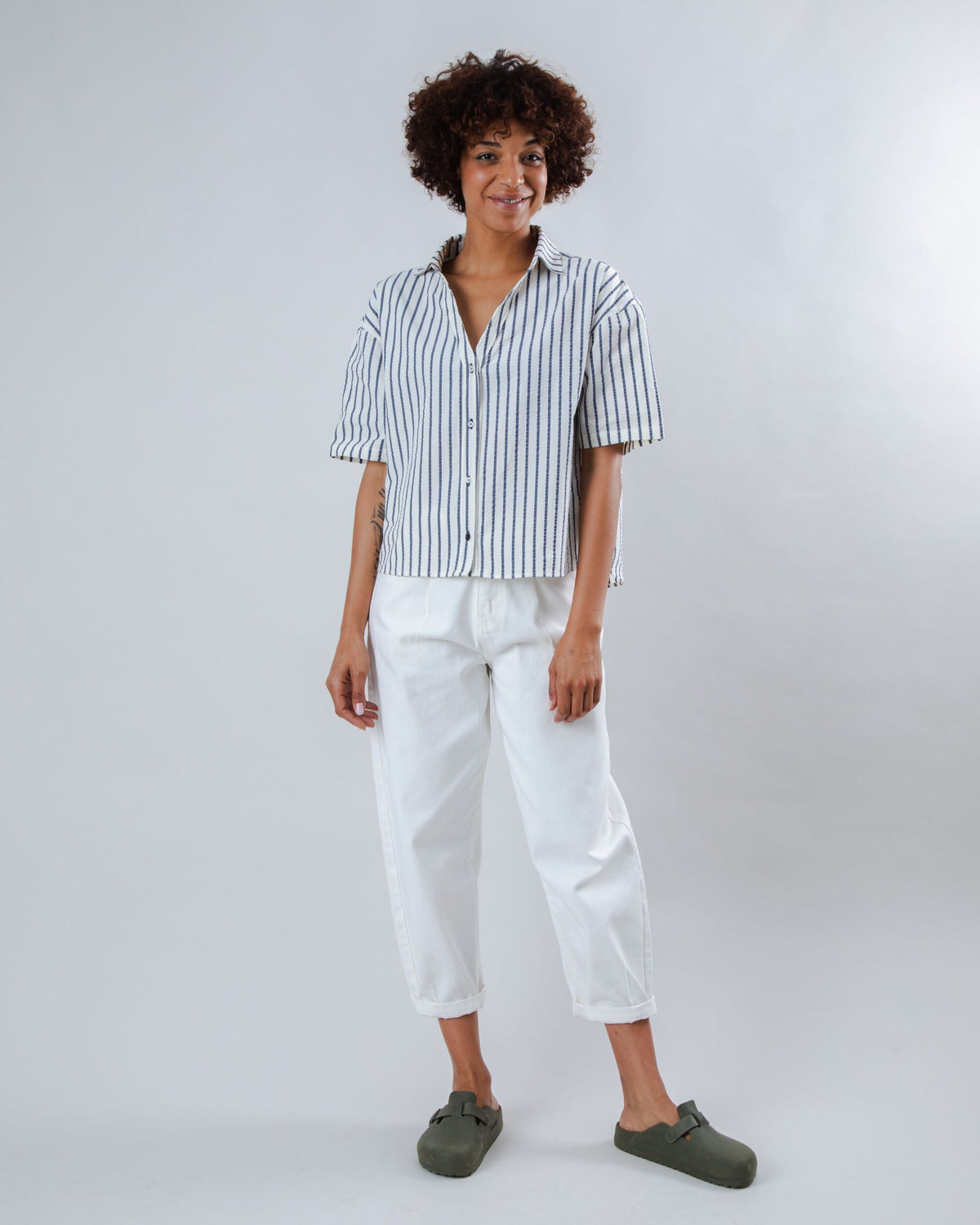 Sailor Oversized Cropped Blue
