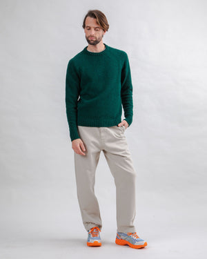 Wool Sweater Raglan Green