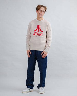 Atari Sweater Logo Jacquard Red