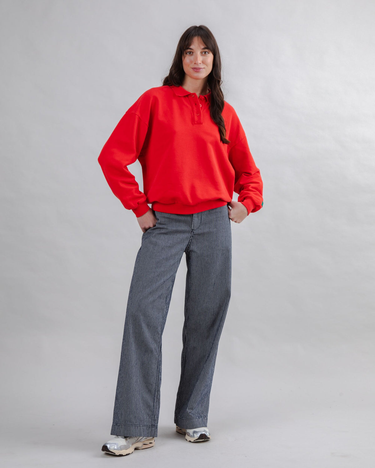Brava Gum Polo Sweatshirt Red