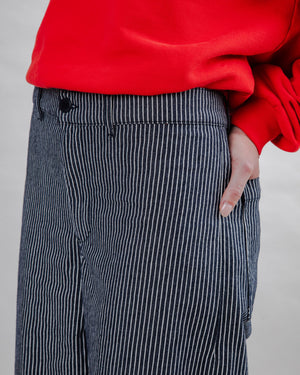 Denim Stripes Straight Leg Pants