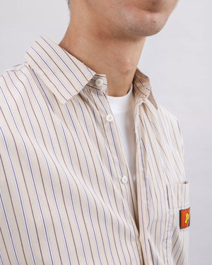 Relaxed Stripes Choco Shirt
