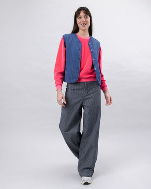 Quilt Vest Woman Indigo