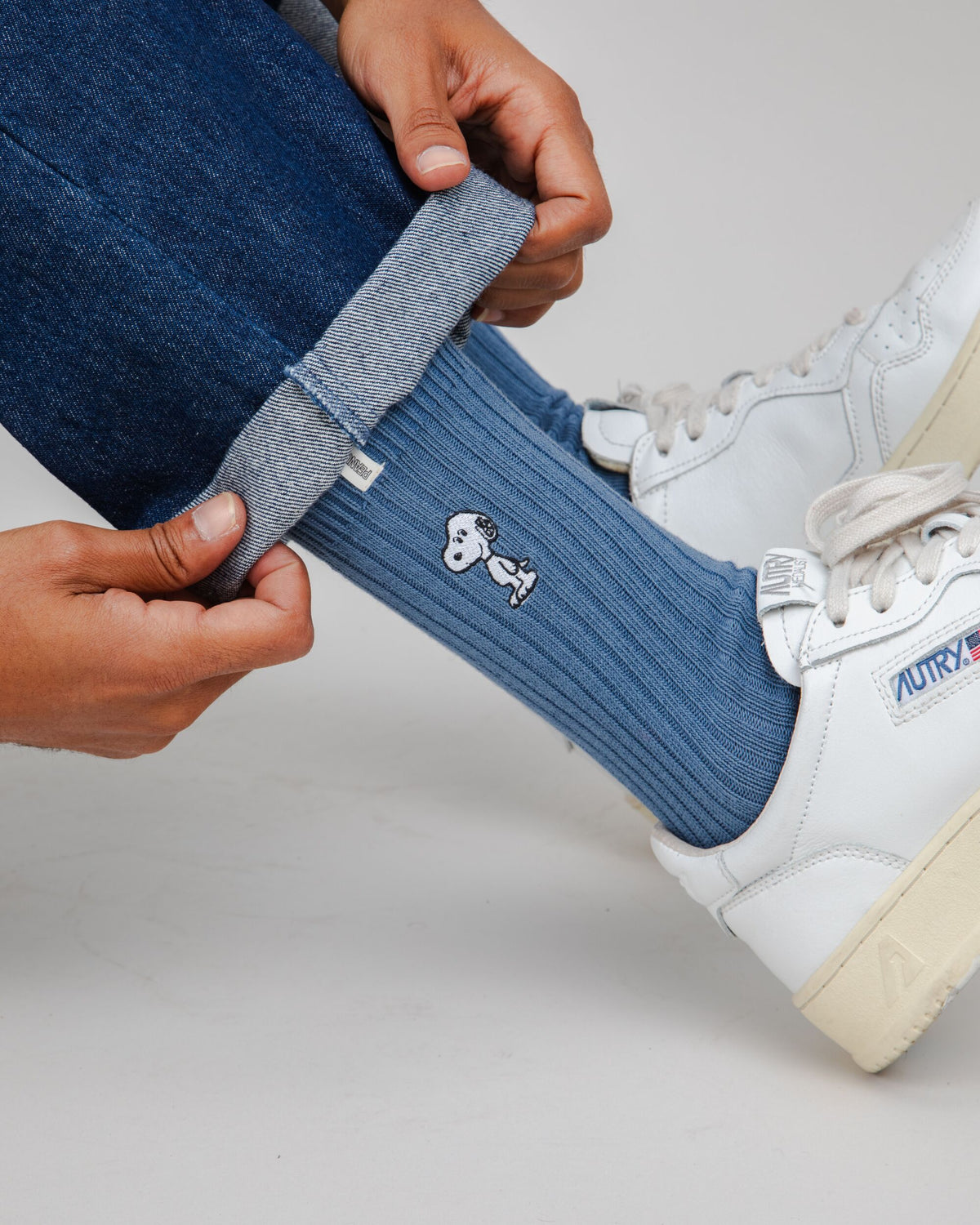 Peanuts Snoopy Socks Blue