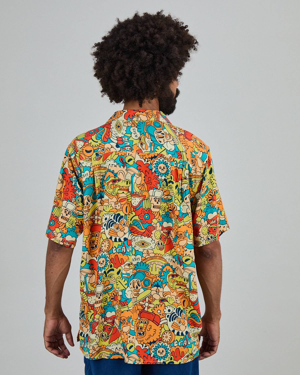 Asis Percales Party Animal Aloha Shirt