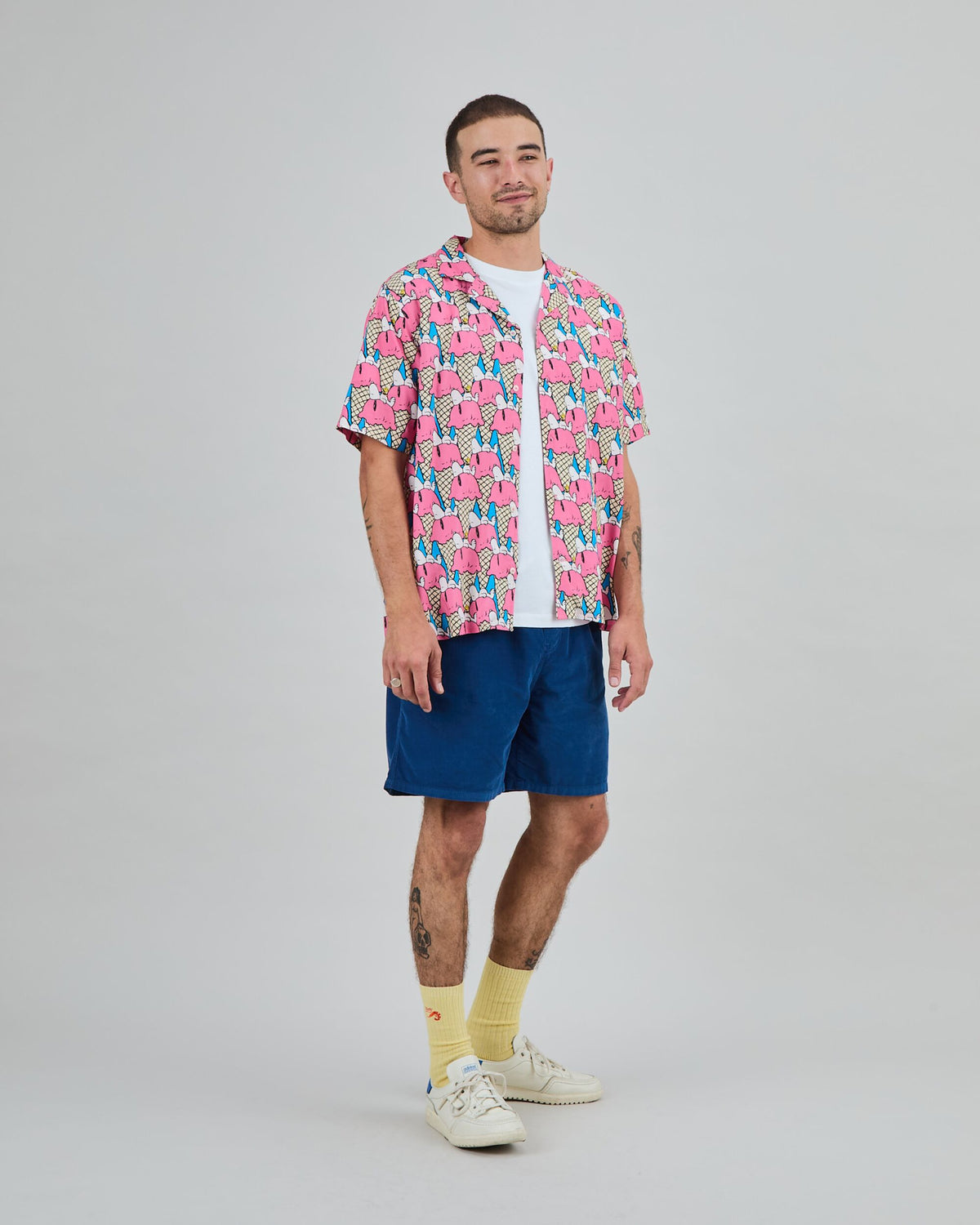 Peanuts Gelato Aloha Shirt Pink