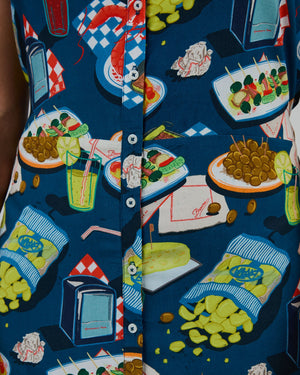 Chiringuito Strap Dress Blue