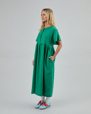 Oversize Long Dress Green