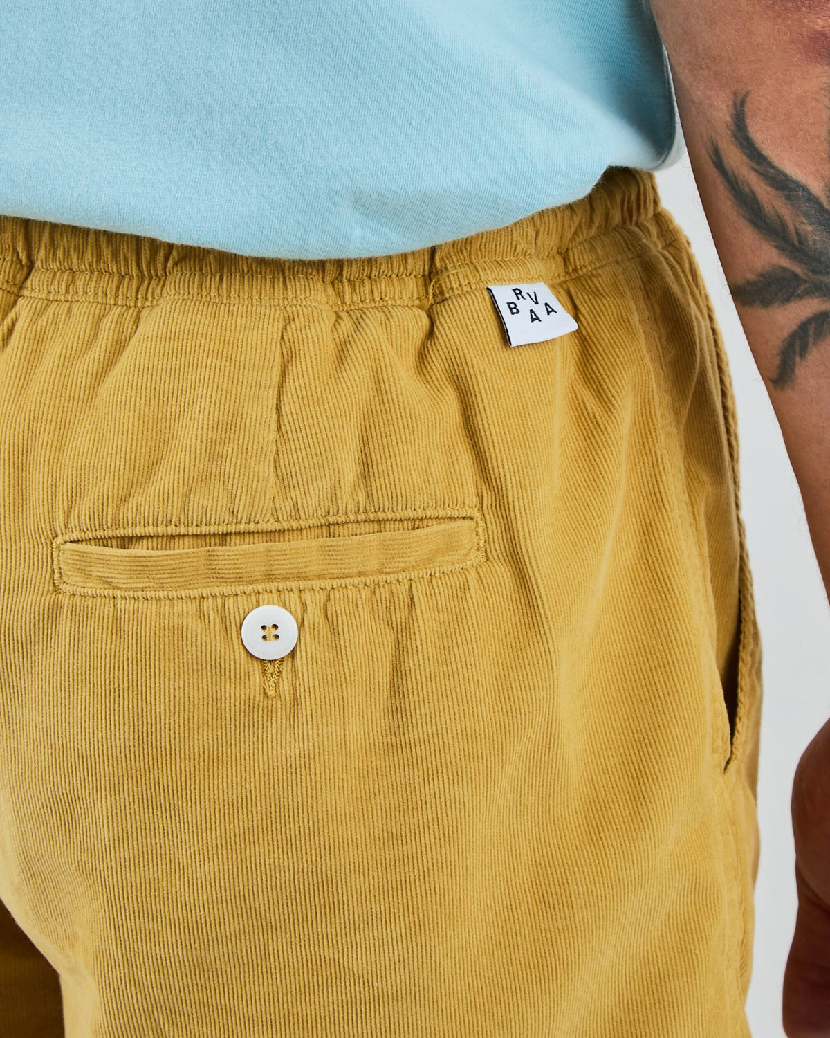 Baby Cord Shorts Mustard