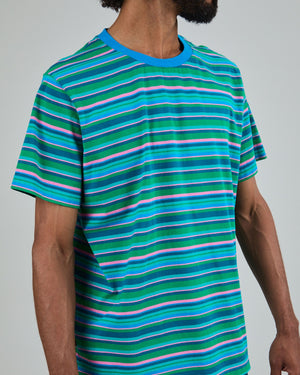Stripes Regular T-Shirt Blue