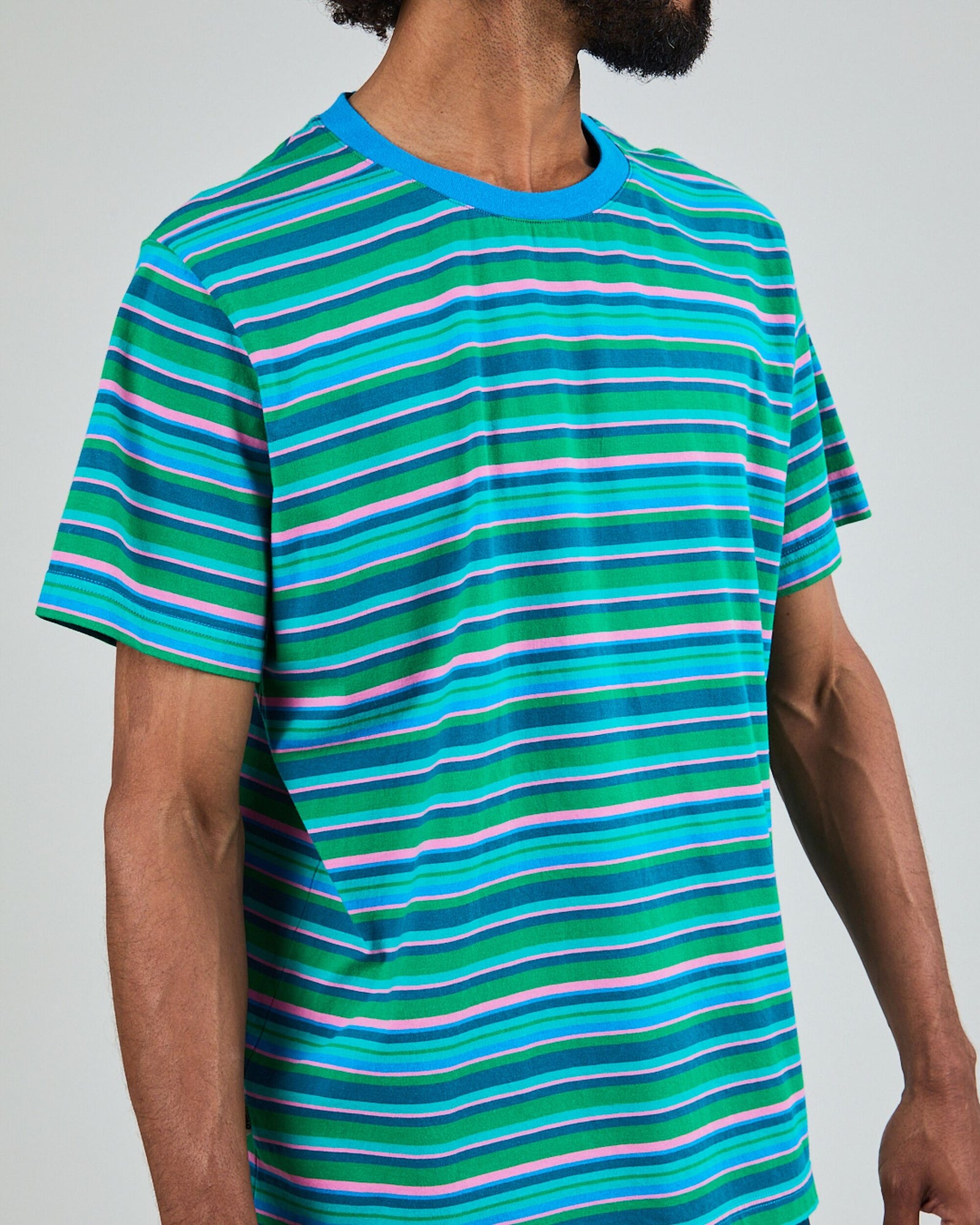 Stripes Regular T-Shirt Blue