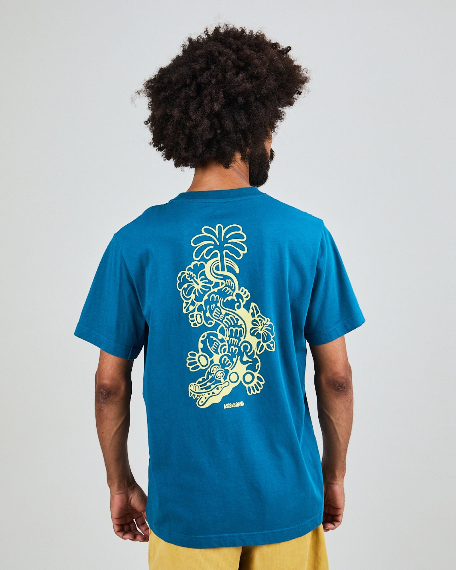 Asis Percales Crocodylus T-Shirt Blue