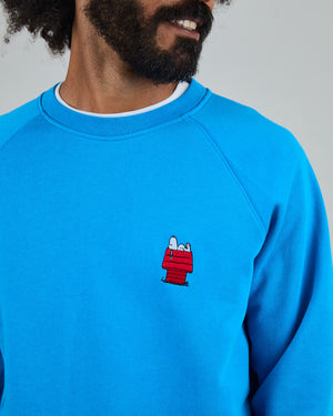 Peanuts Snoopy Doghouse Sweatshirt Blue