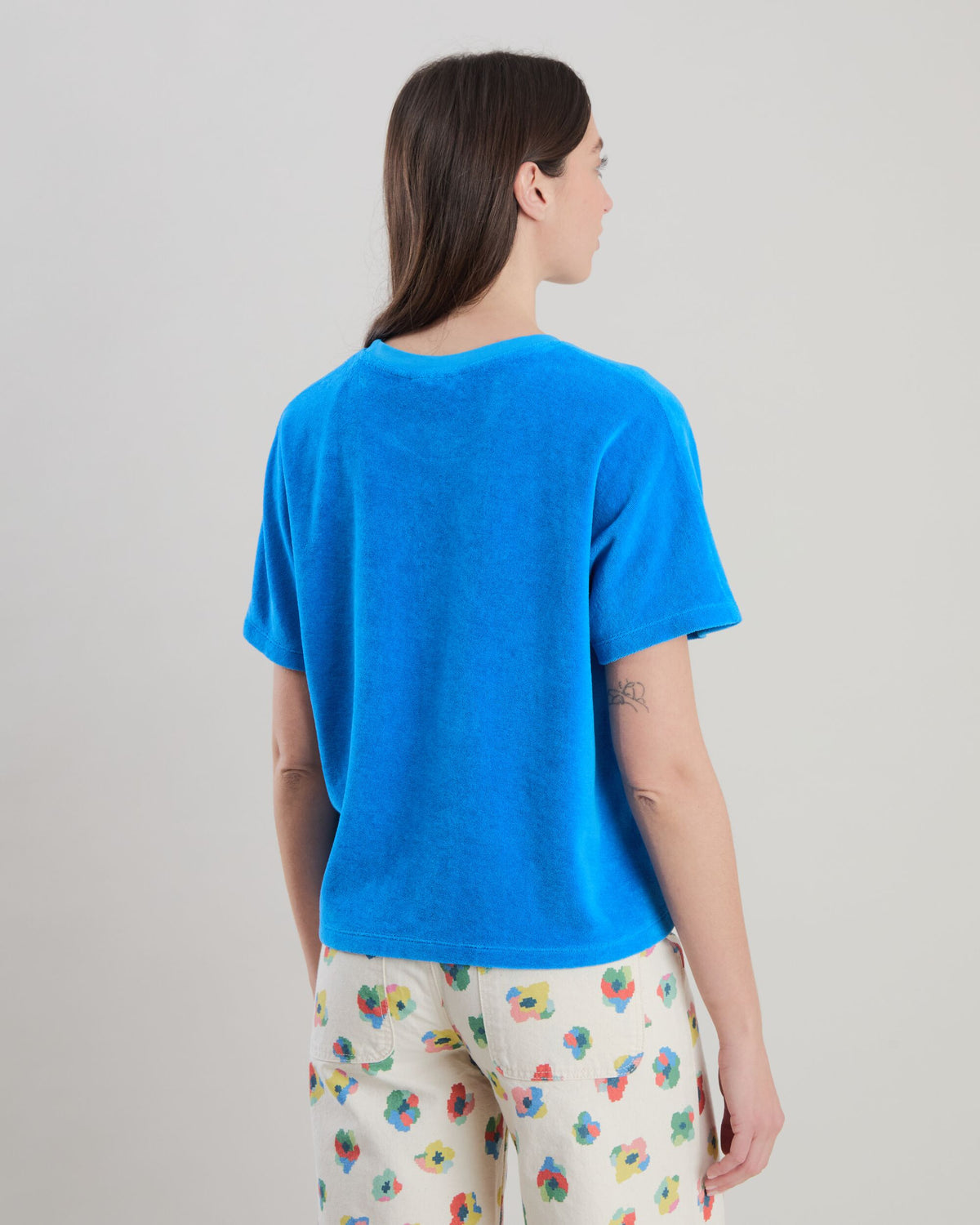 Terry oversize Tee Blue