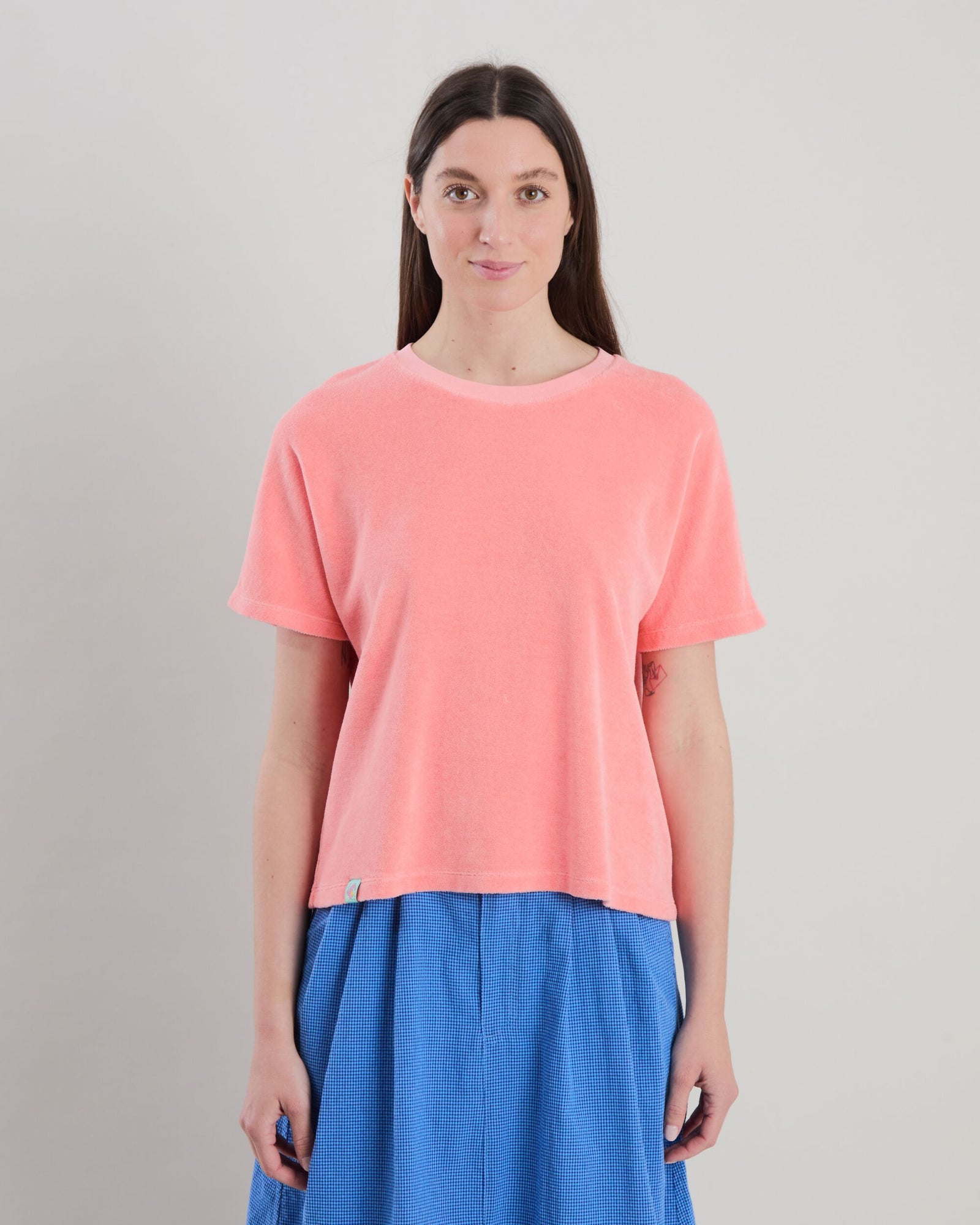Terry oversize Tee Peach