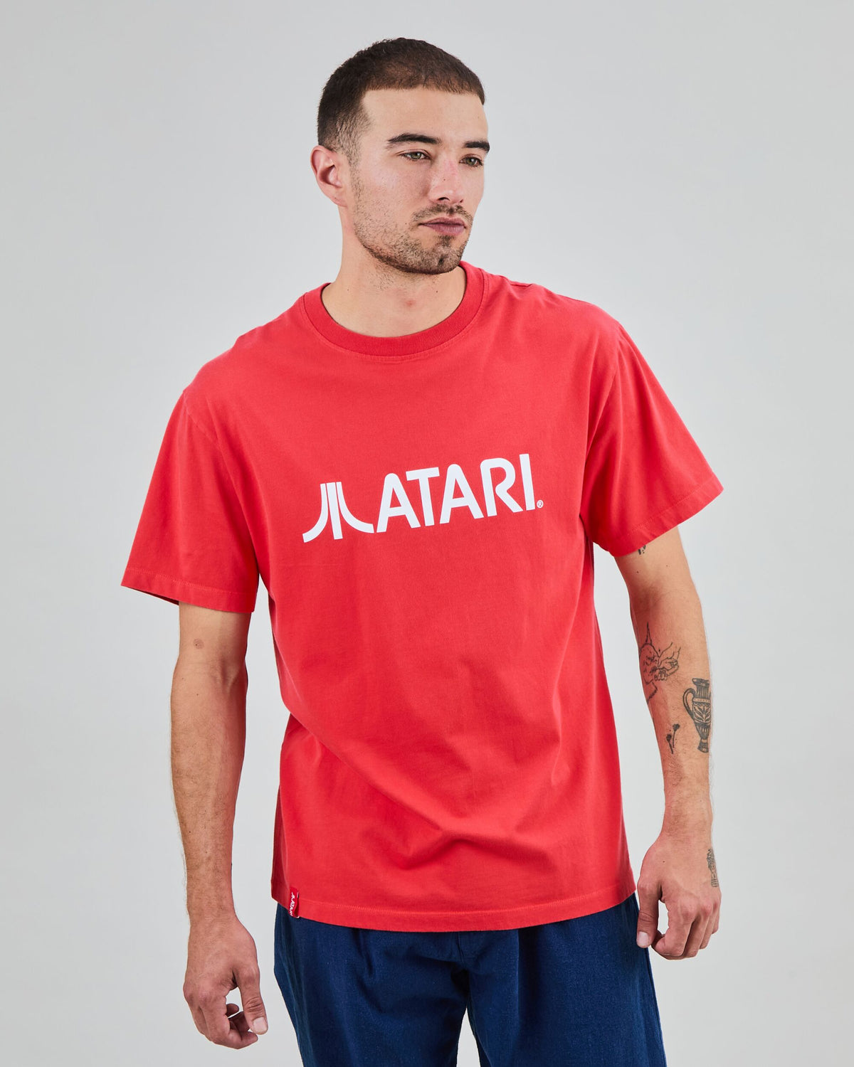 Atari Classic Logo Oversize T-Shirt Red
