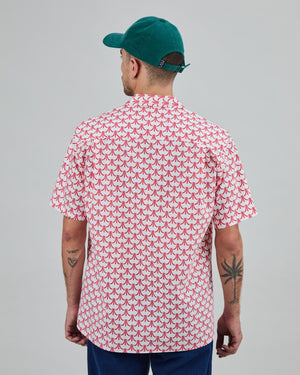 Atari Monogram Aloha Shirt Red