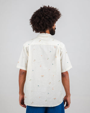 Beach please Aloha shirt Ecru