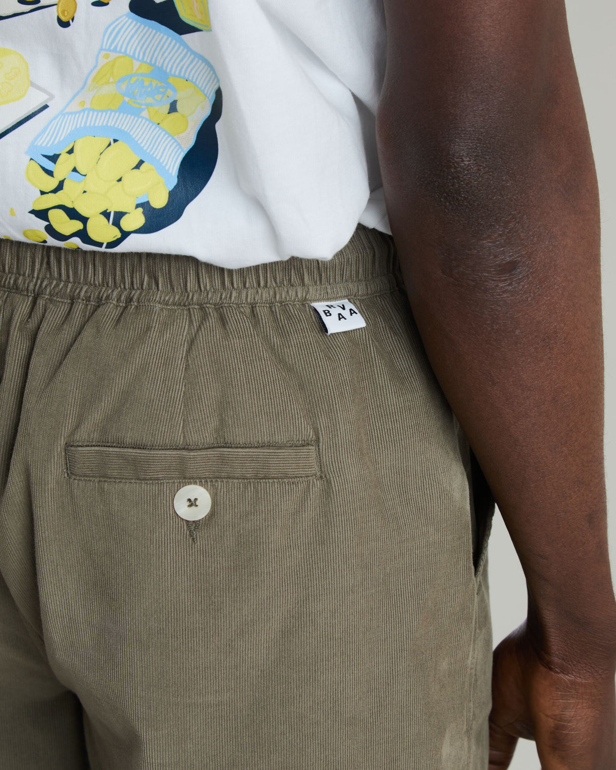 Baby Cord Shorts Stone Green