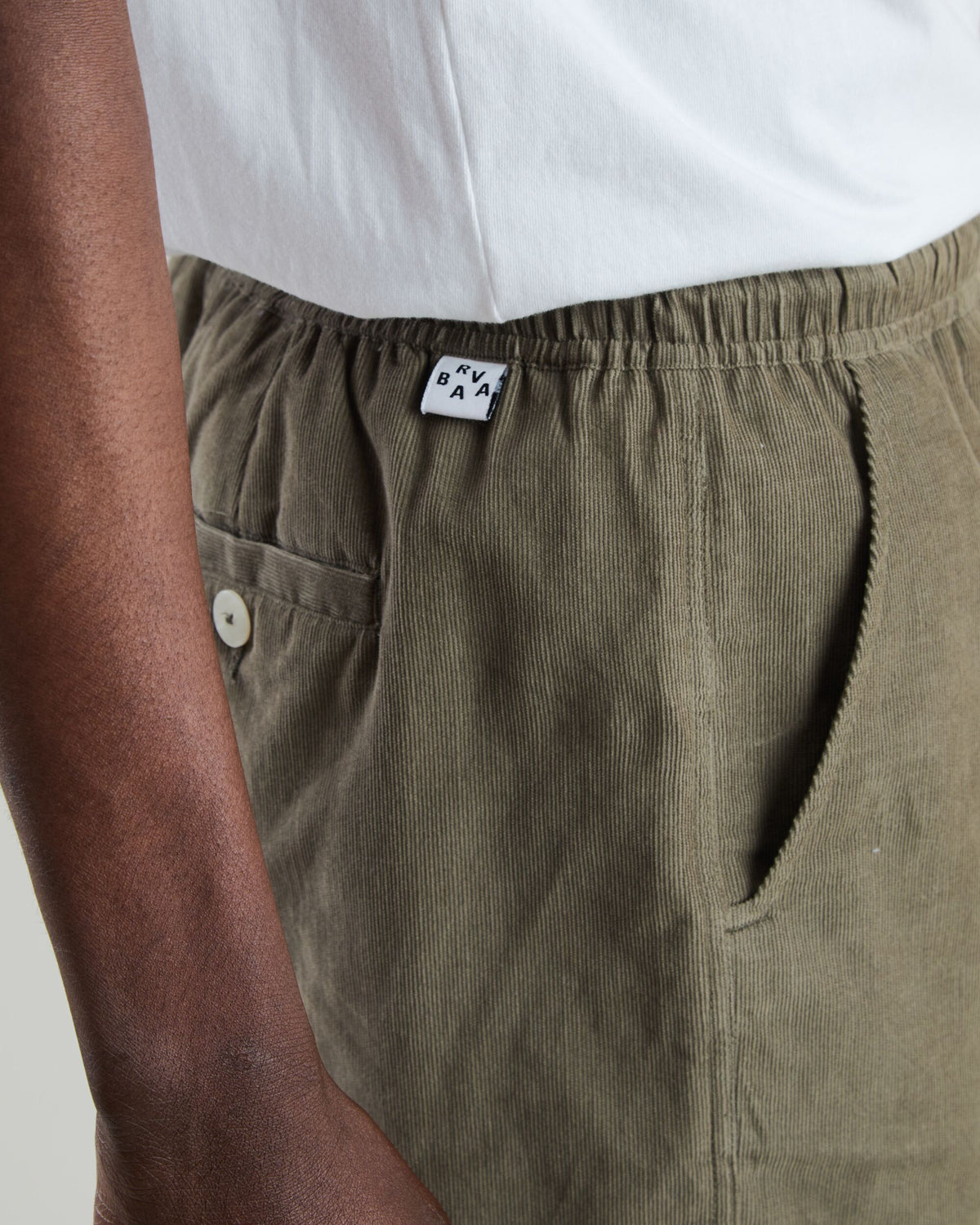 Baby Cord Shorts Stone Green