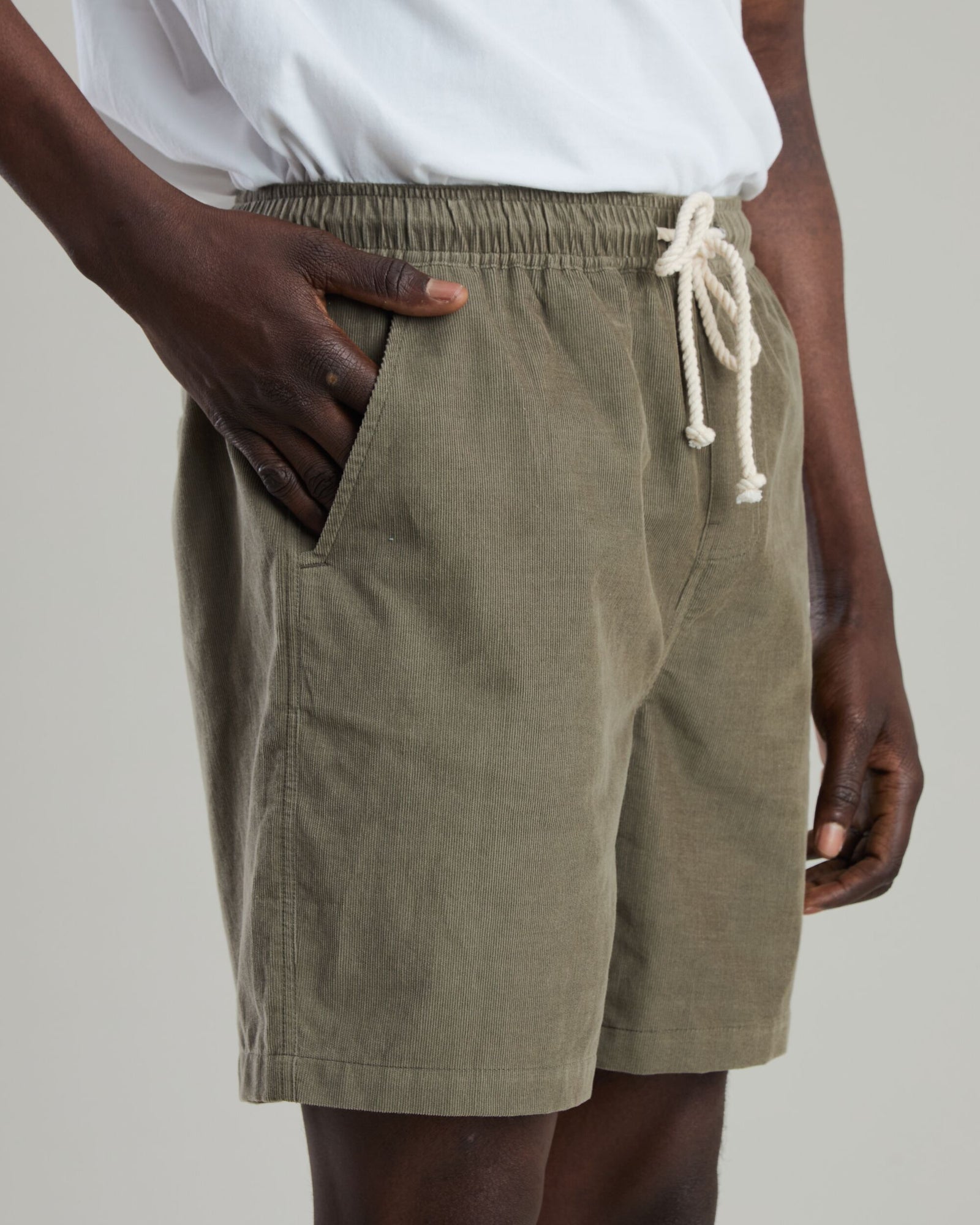 Baby Cord Shorts Stone Green
