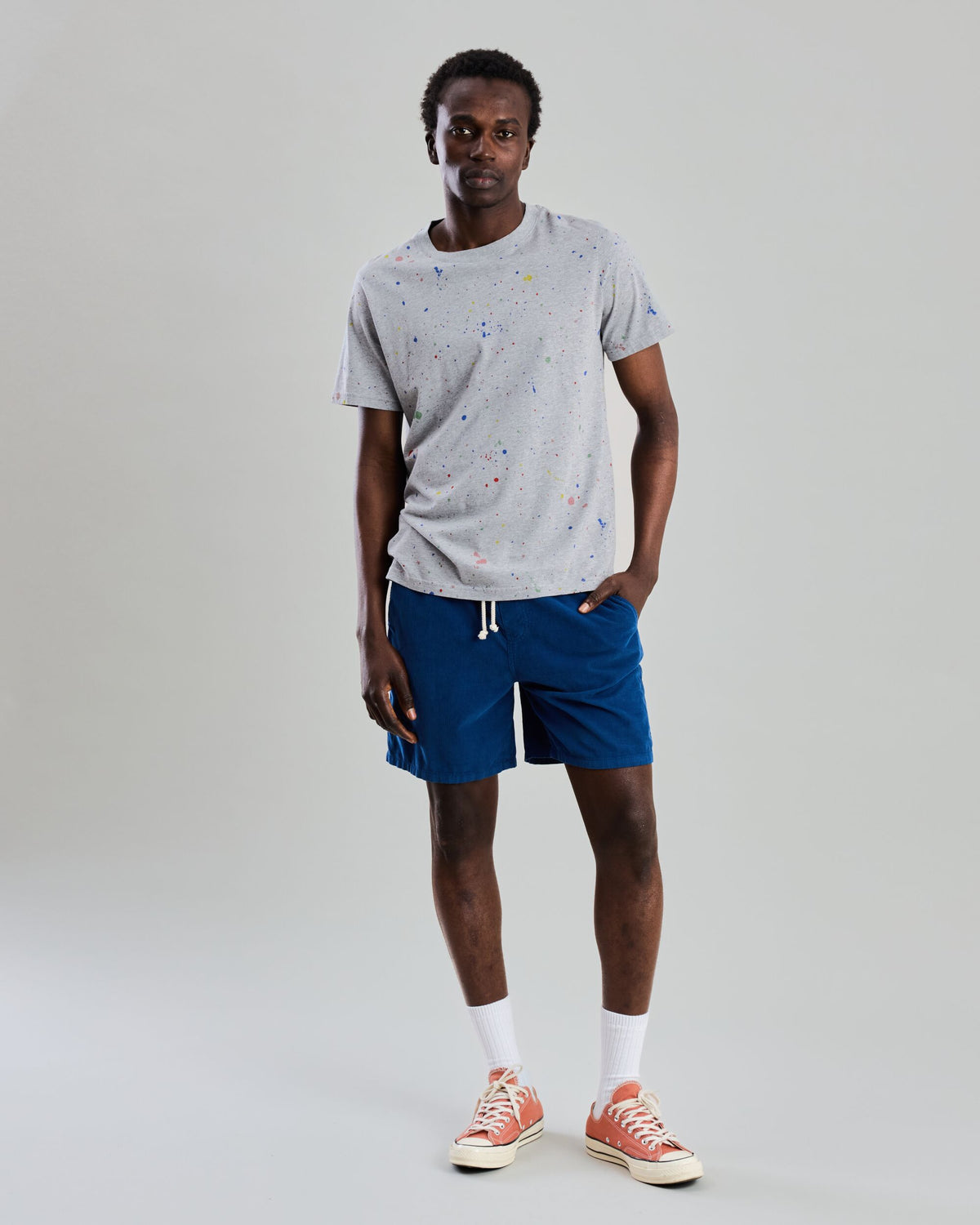 Splash Paint Tshirt Grey