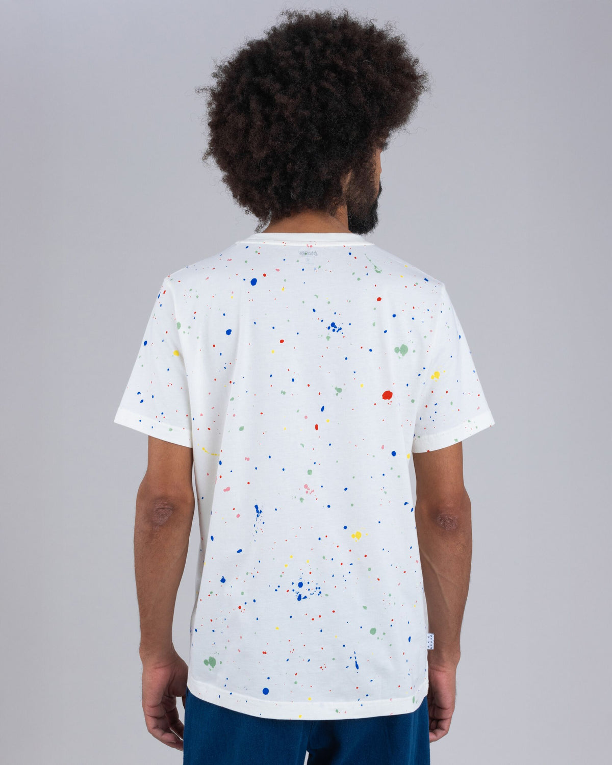 Splash Paint Tshirt Ecru