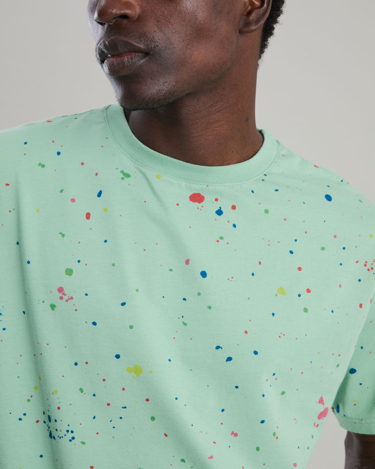 Splash Paint Tshirt Green