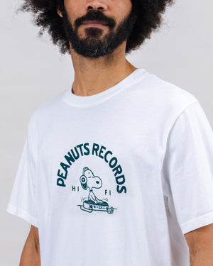 Peanuts Records T-shirt White