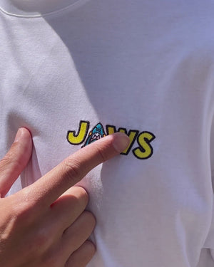 Jaws Unisex T-Shirt Weiß