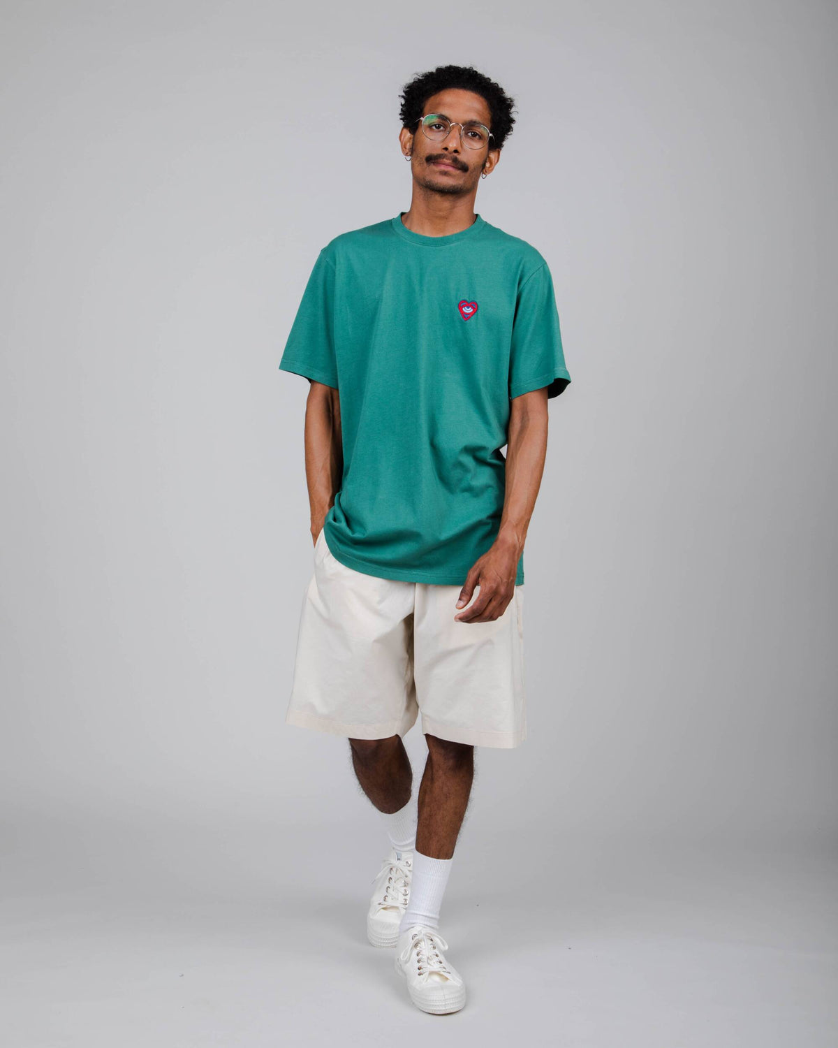 Asis Percales Heart Regular T-Shirt Morera